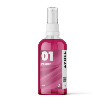 Spray de tinta rosa para tecido
