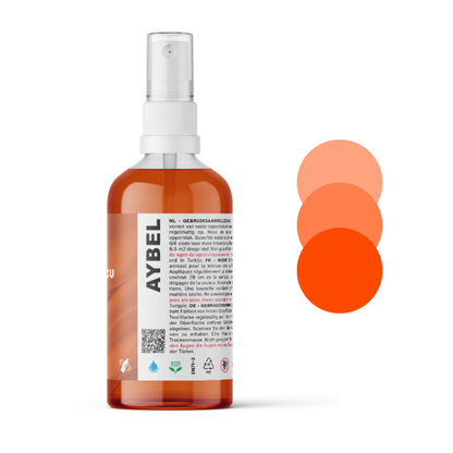 Spray de tinta para tecido laranja