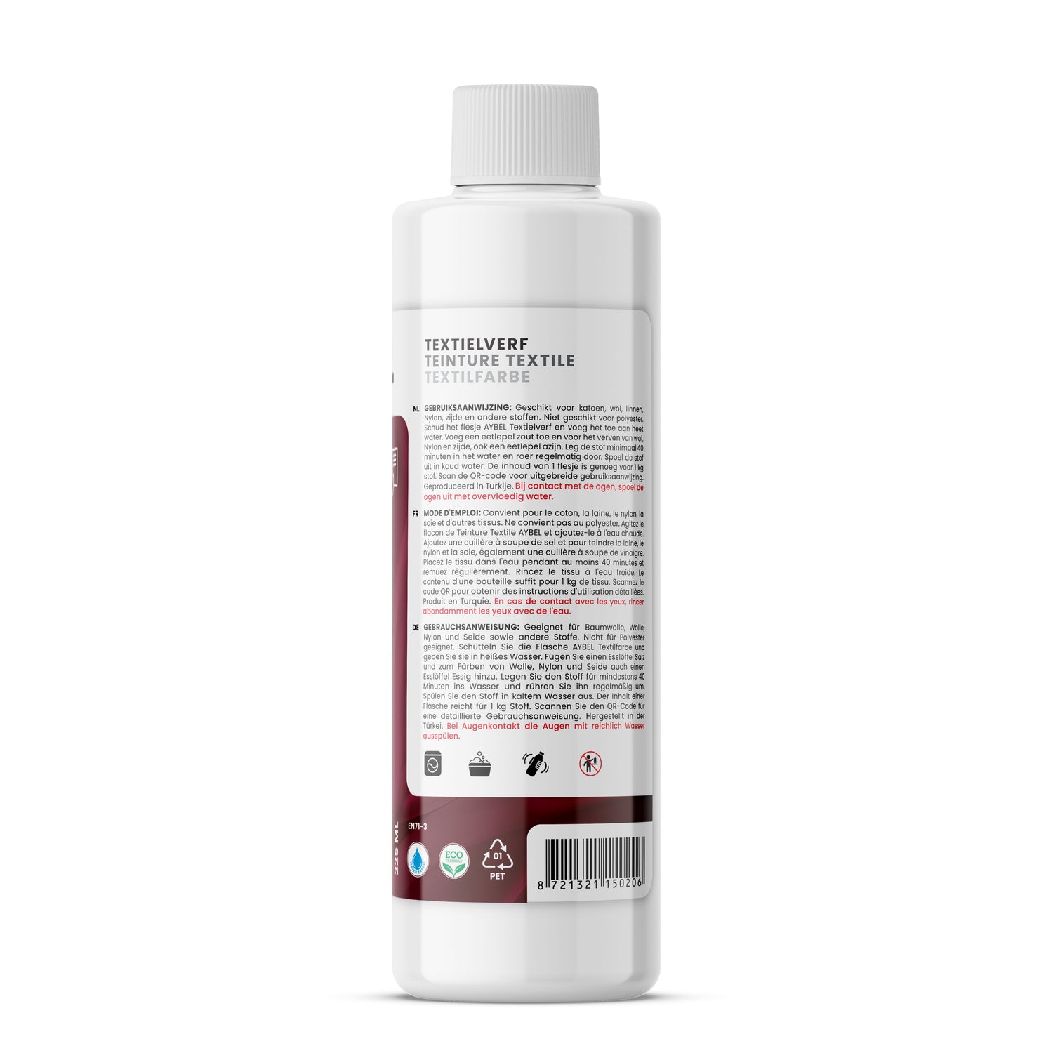 Textielverf Licht Bordeaux Rood