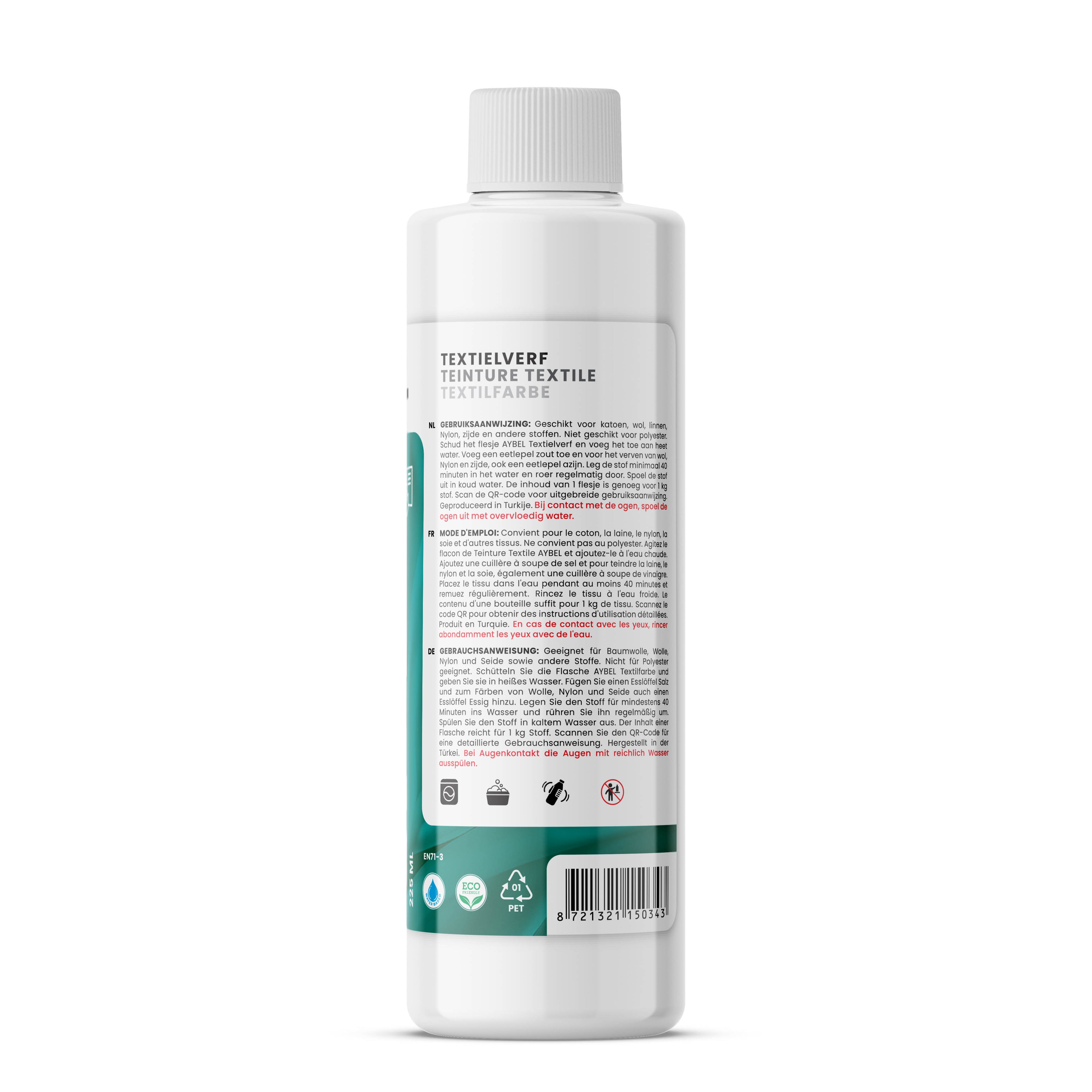 Textielverf Aquamarijn Blauw