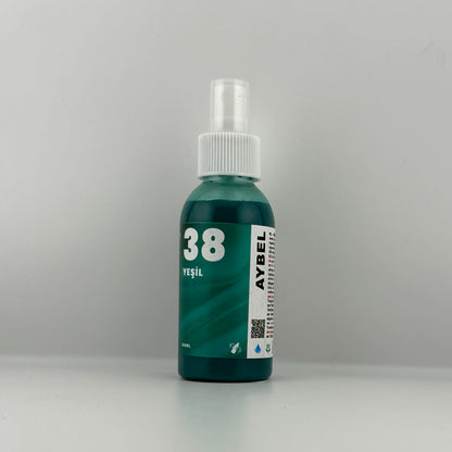 Grasgroene textielverfspray
